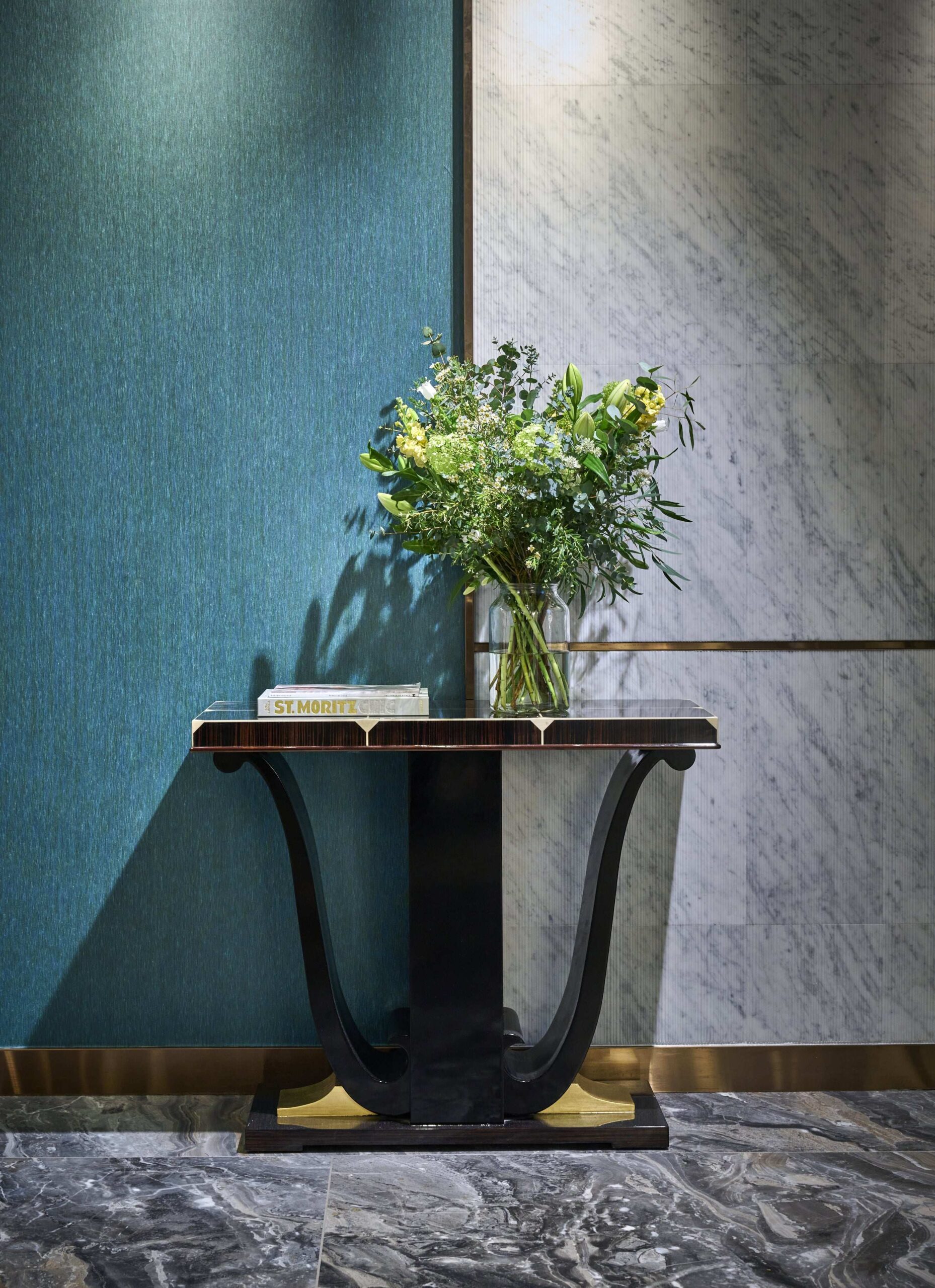 Refined reception feature area at Beaumont Green Park showcasing high-quality interior design and attention to detail.