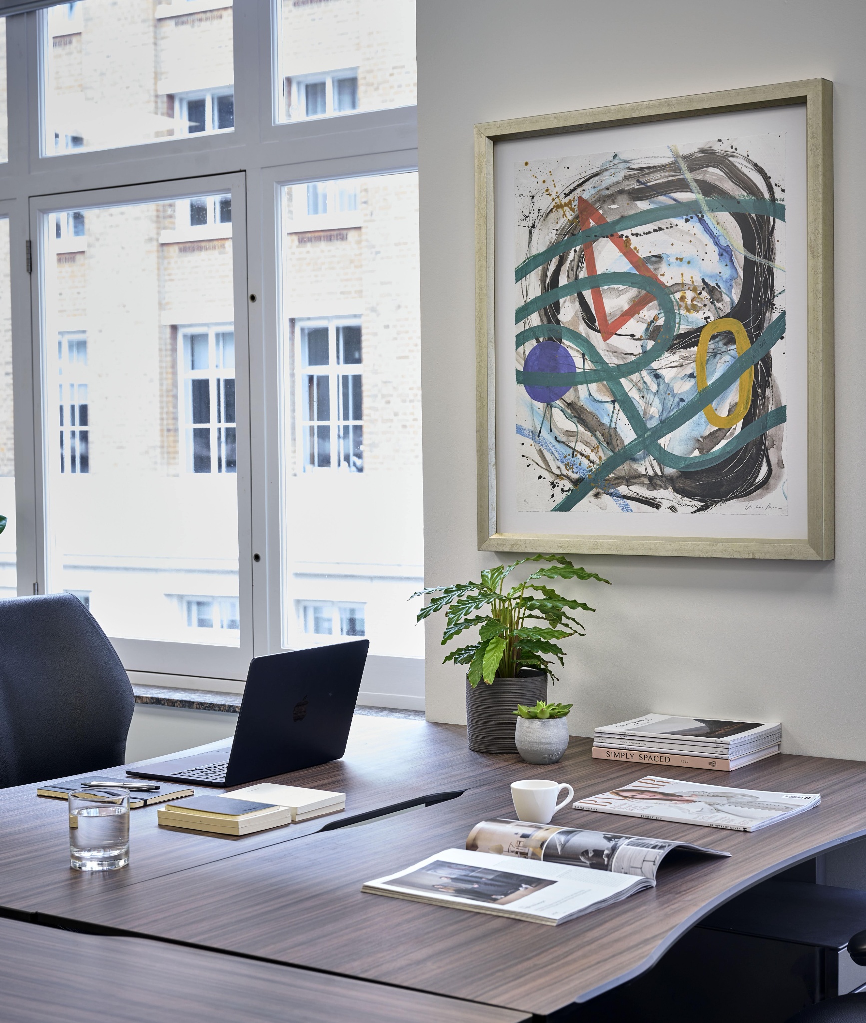 Modern private office at Beaumont Chancery featuring contemporary furnishings, natural light and a professional working environment.