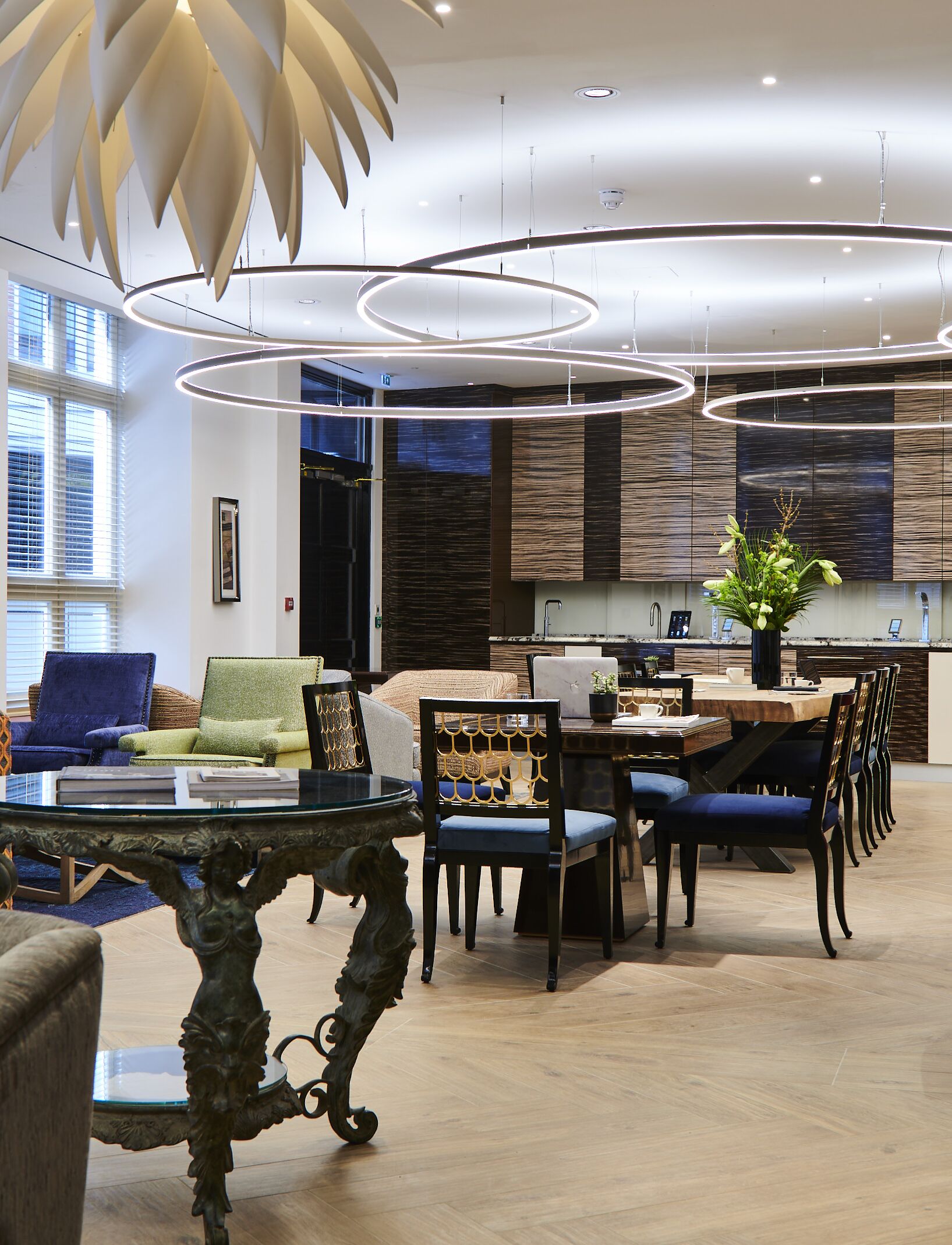 Stylish lounge area at Beaumont Chancery offering comfortable seating and collaborative spaces for occupants and guests.